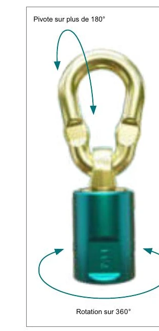 Anneau de levage femelle articulé