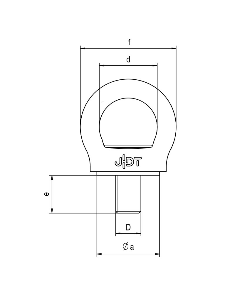 Schéma coté du Ring Point RP avec repérage des dimensions